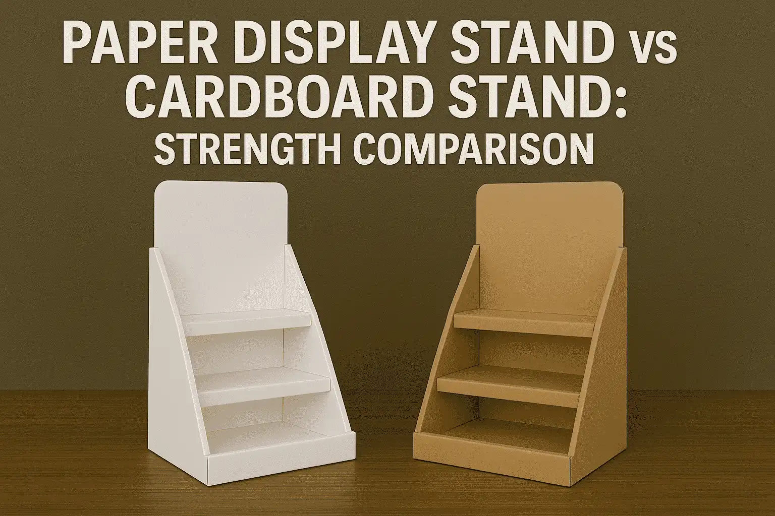 Paper Display Stand vs Cardboard Stand: Strength Comparison